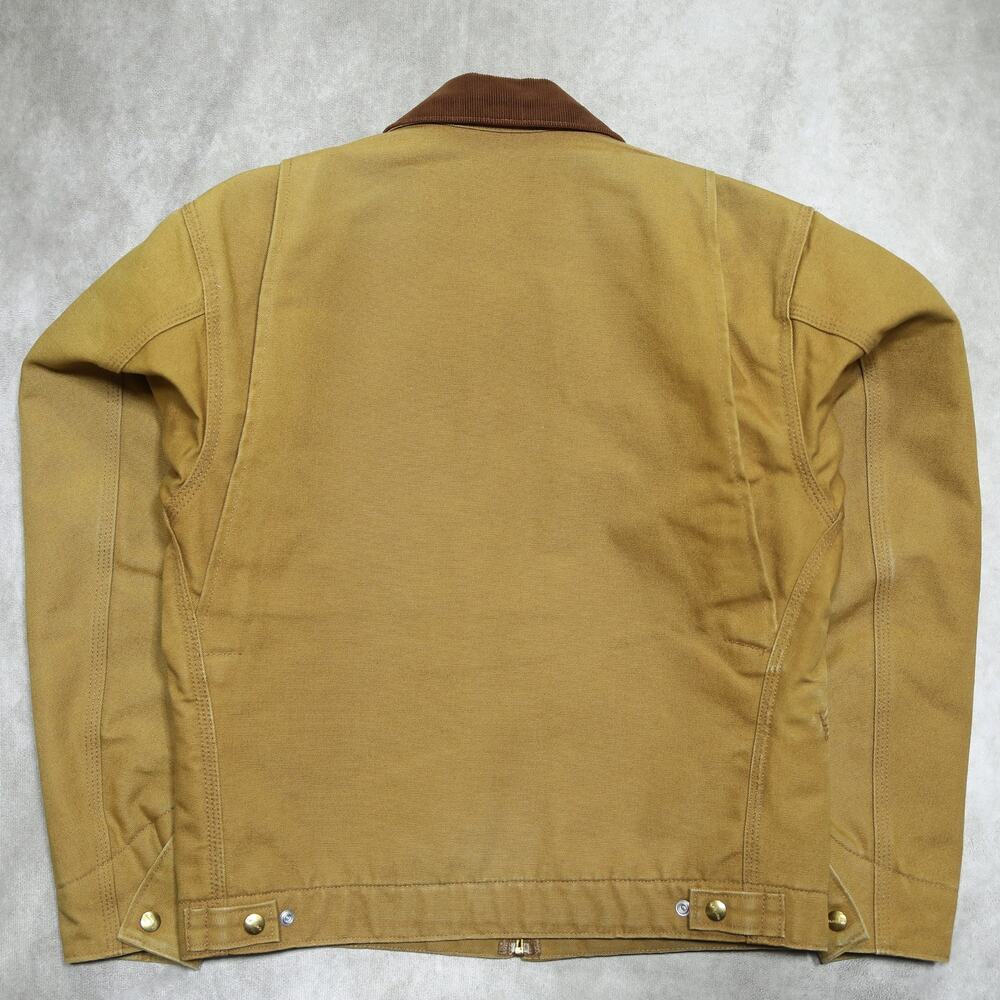 Vintage Carhartt J001 BRN Faded Brown Detroit Jacket Size Small - Picture 4 of 16